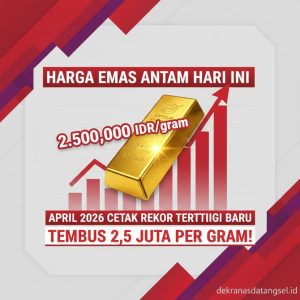 Thumbnail: Harga Emas Antam Hari Ini April 2026 Cetak Rekor Tertinggi Baru Tembus 2,5 Juta Per Gram!