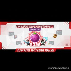 Thumbnail: Kumpulan Kode Redeem Blox Fruits Roblox Terbaru 2026 Segera Klaim Reset Stats Gratis Sekarang!