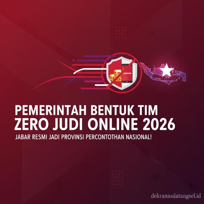 Thumbnail: Pemerintah Bentuk Tim Zero Judi Online 2026 dan Jabar Resmi Jadi Provinsi Percontohan Nasional!
