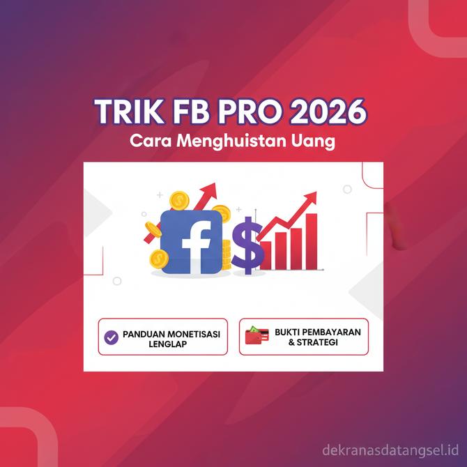 Thumbnail: Trik Cara Menghasilkan Uang Dari FB Pro 2026 Lengkap Panduan Monetisasi dan Bukti Pembayarannya